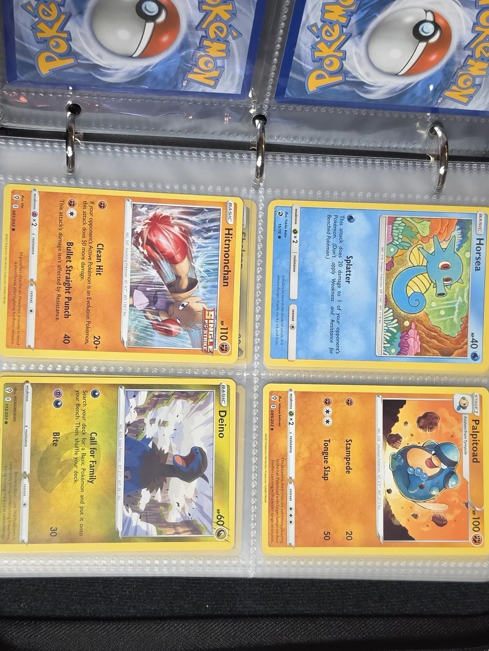 Pokemon Red and Blue Pokemon Card Binder And 53 Pokemon Cards.